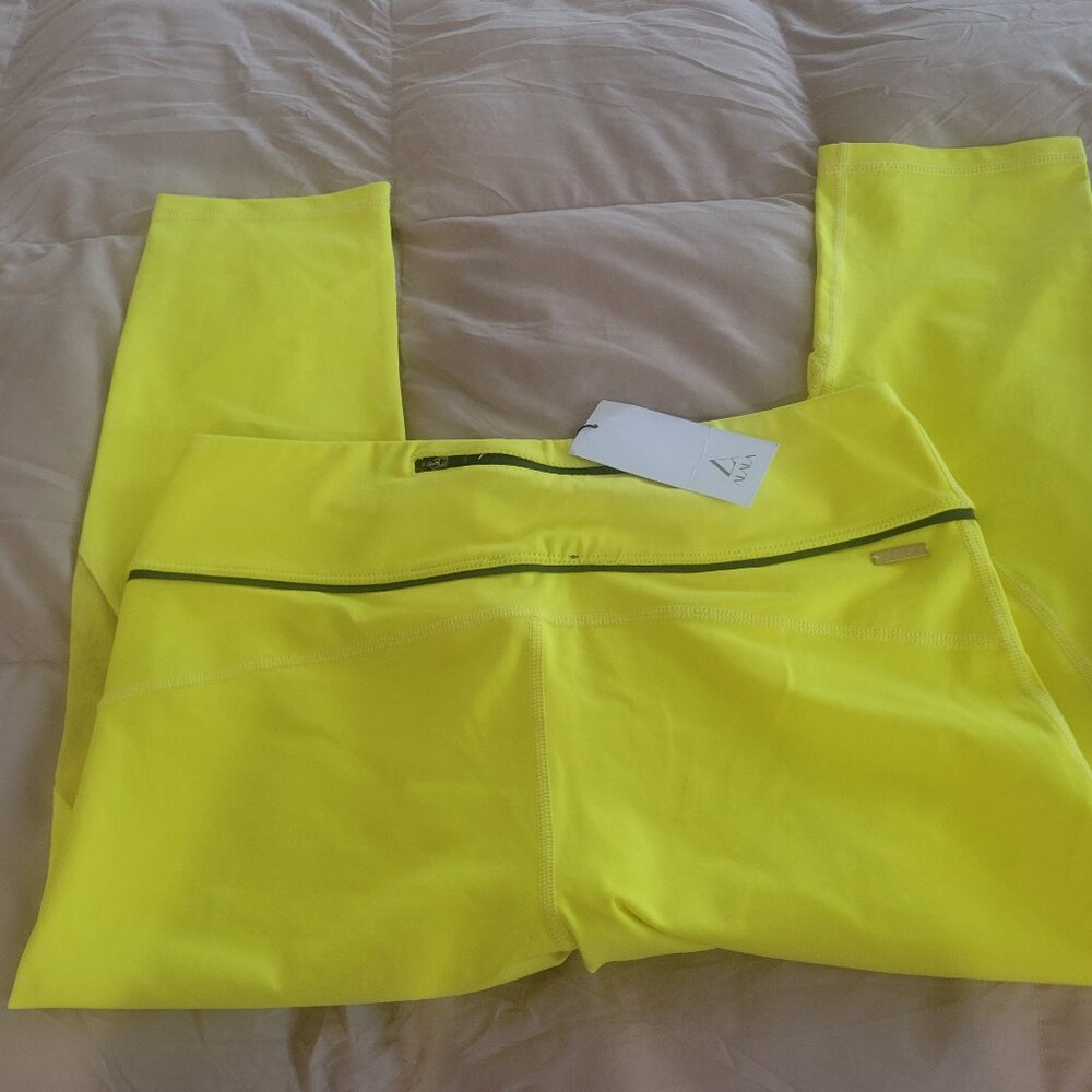 ALALA CROP LEGGINGS YELLOW